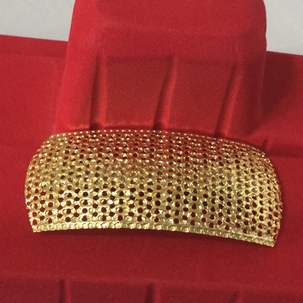 Gold Metal Hair Barrette